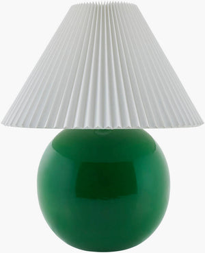 Saundra Traditional Green Table Lamp