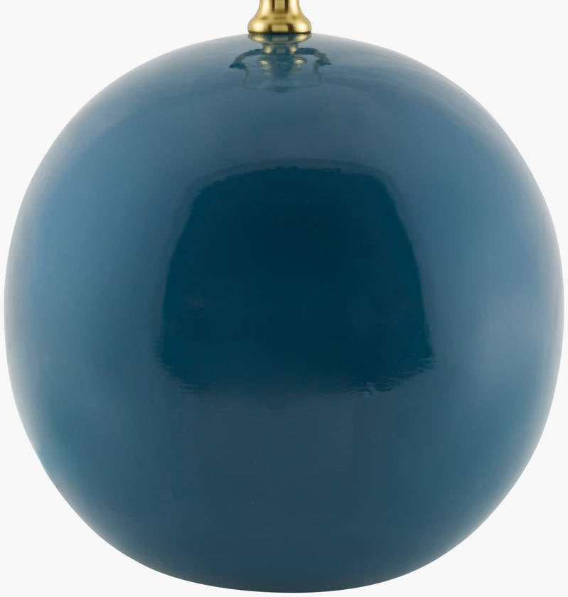 Saundra Traditional Blue Table Lamp