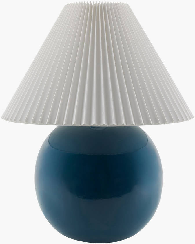 Saundra Traditional Blue Table Lamp