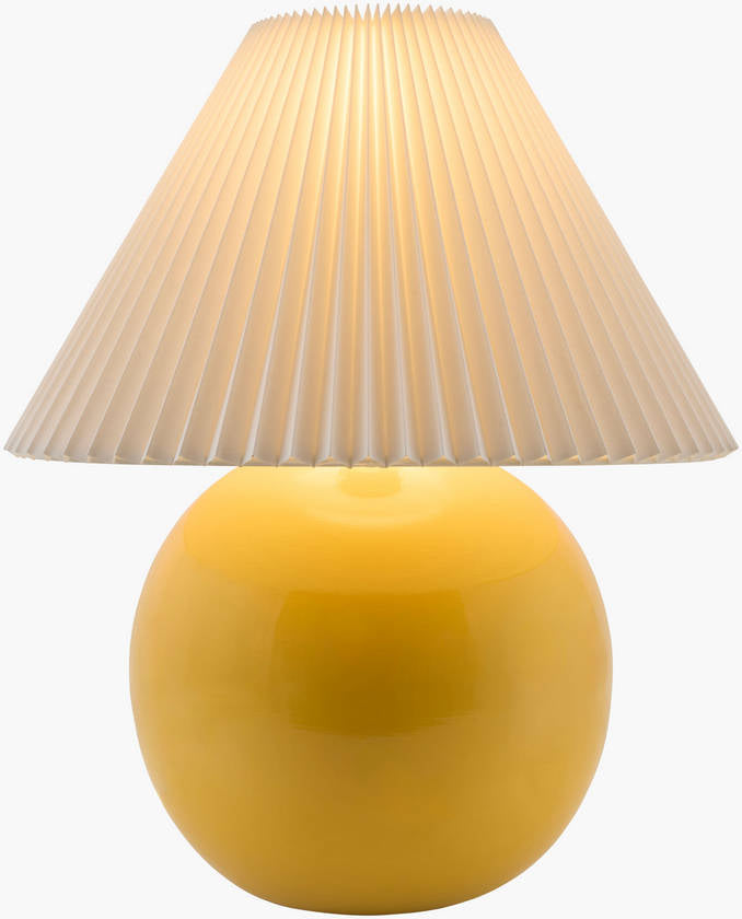 Saundra Traditional Yellow Table Lamp