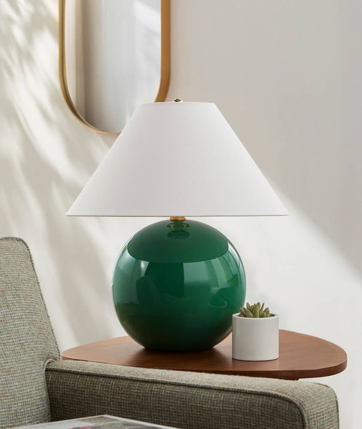 Shareka Traditional Green Table Lamp
