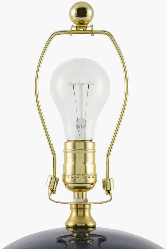 Lajoya Traditional Dark Blue Table Lamp