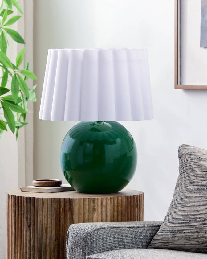 Lajoya Traditional Green Table Lamp