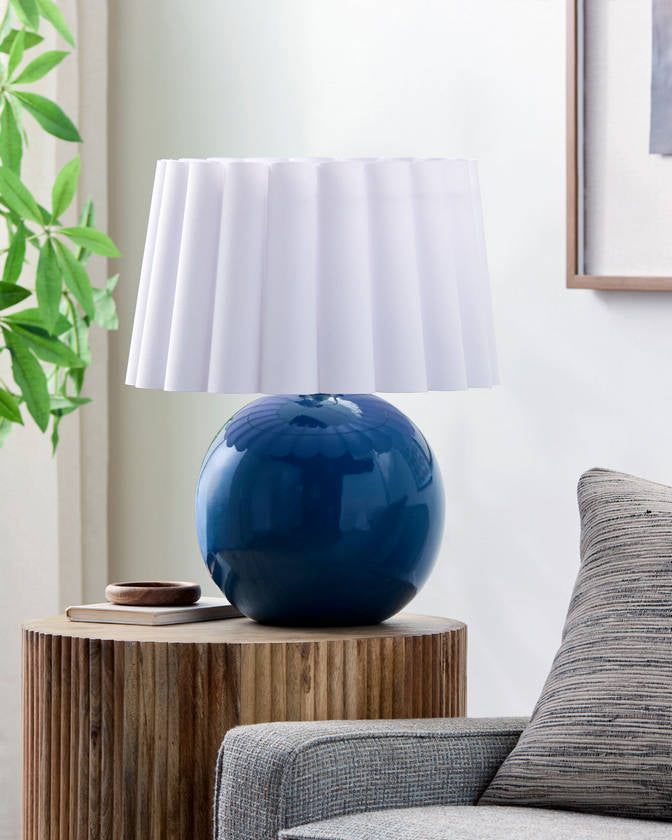Lajoya Traditional Blue Table Lamp
