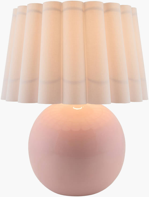 Lajoya Traditional Pink Table Lamp