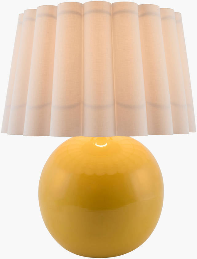 Lajoya Traditional Yellow Table Lamp