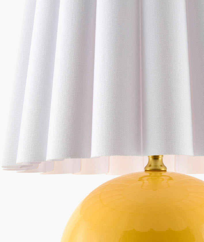 Lajoya Traditional Yellow Table Lamp