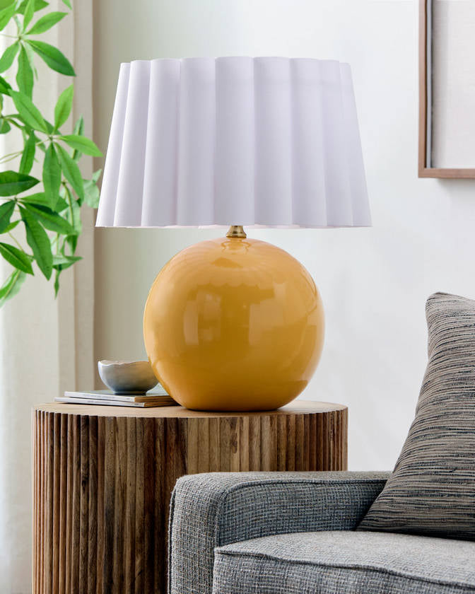 Lajoya Traditional Yellow Table Lamp