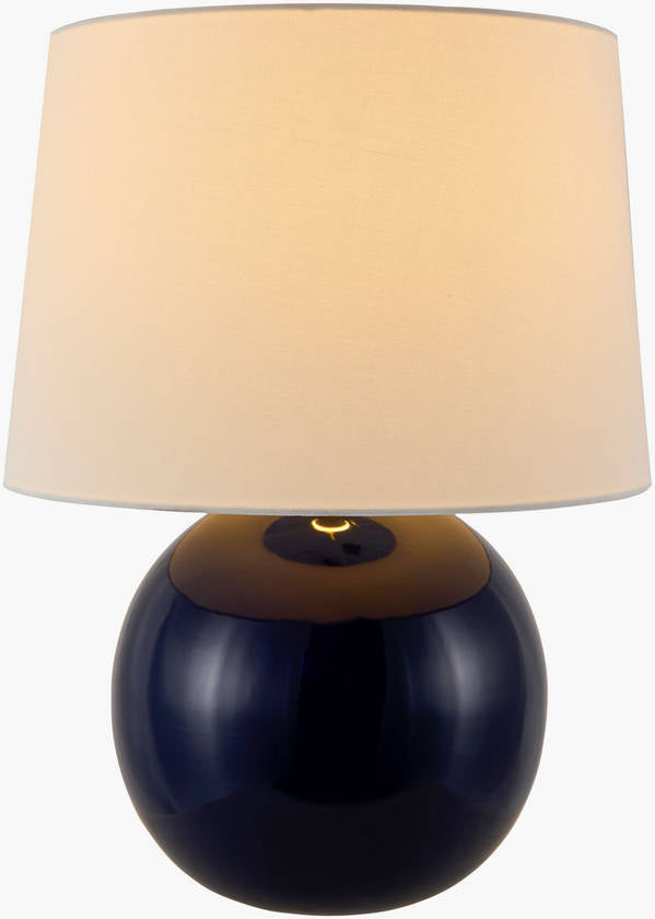 Demetris Traditional Dark Blue Table Lamp