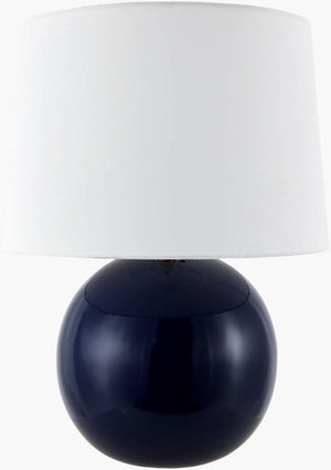 Demetris Traditional Dark Blue Table Lamp