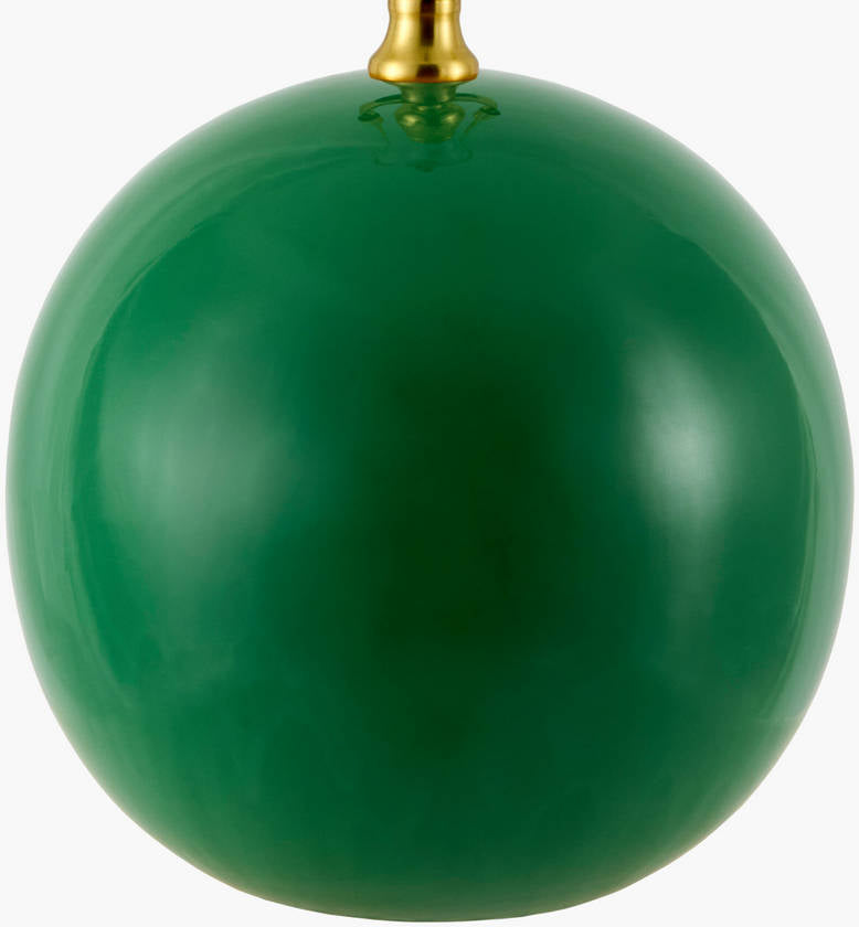 Demetris Traditional Green Table Lamp