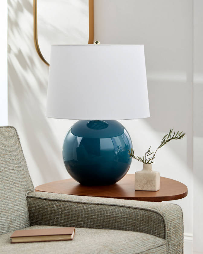 Demetris Traditional Blue Table Lamp
