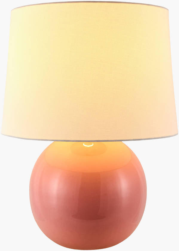 Demetris Traditional Pink Table Lamp