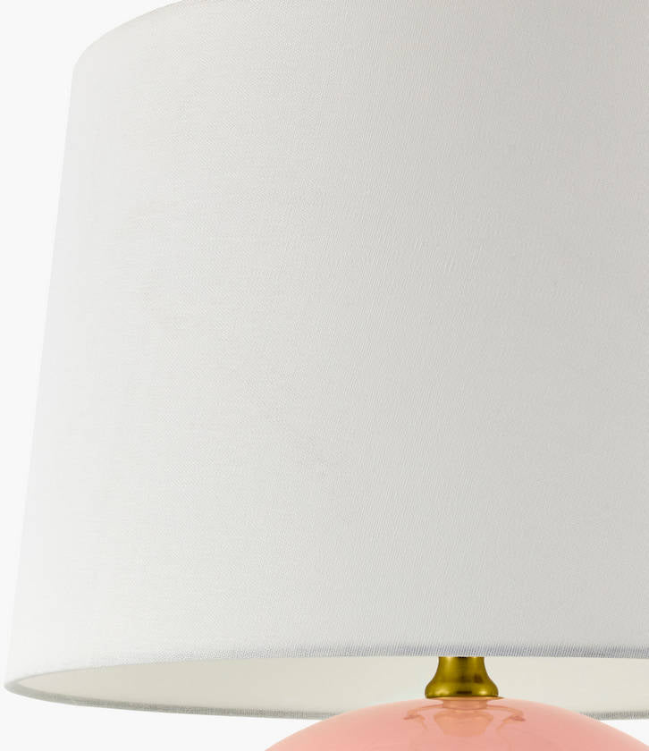 Demetris Traditional Pink Table Lamp