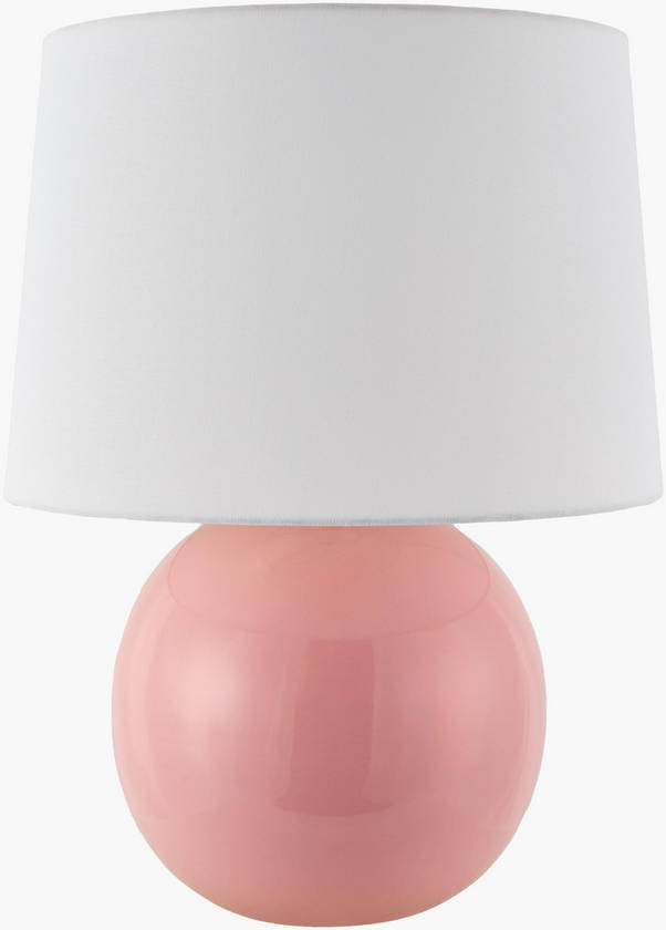 Demetris Traditional Pink Table Lamp