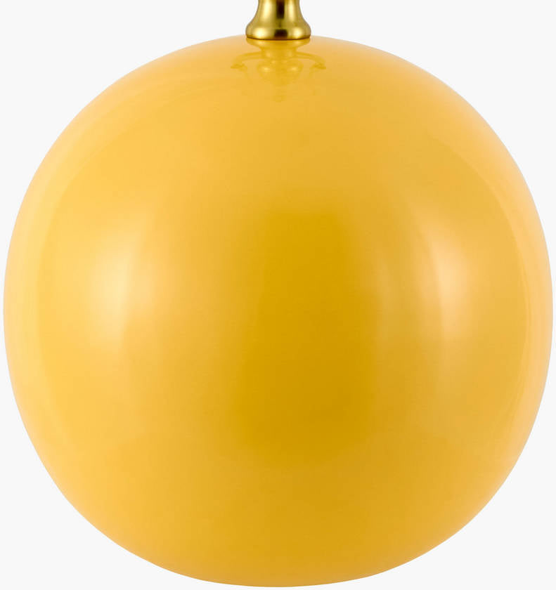 Demetris Traditional Yellow Table Lamp
