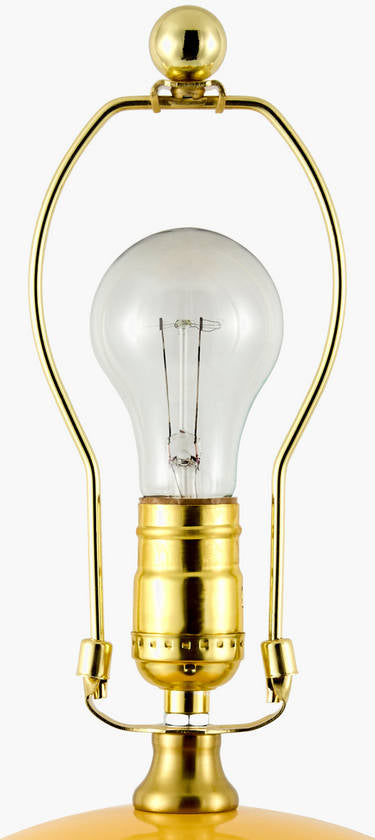 Demetris Traditional Yellow Table Lamp