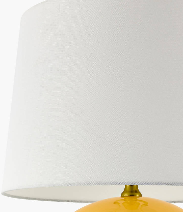 Demetris Traditional Yellow Table Lamp