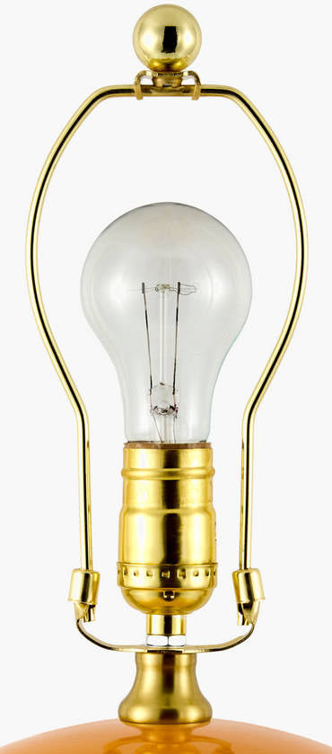 Demetris Traditional Orange Table Lamp