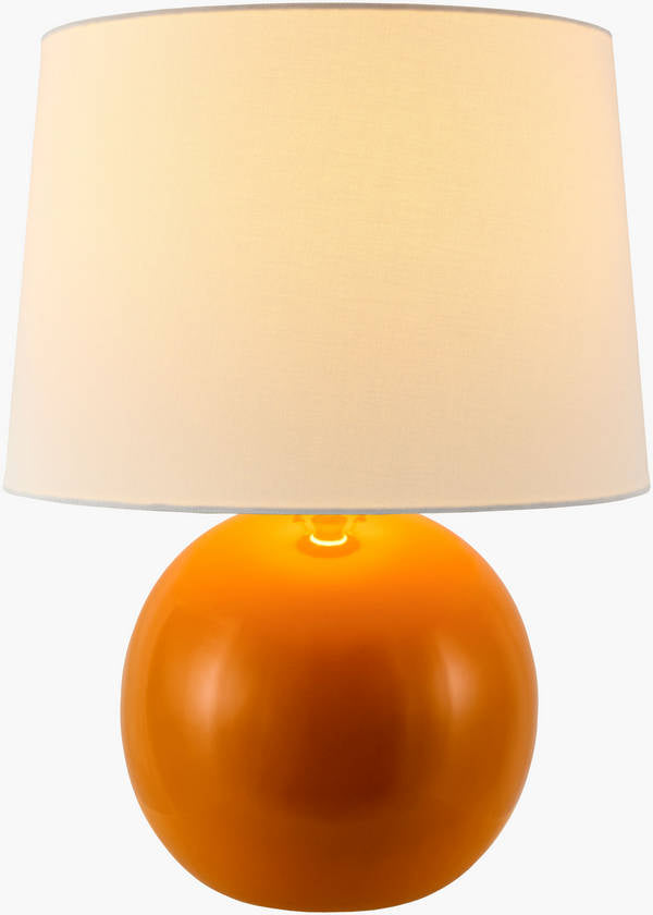 Demetris Traditional Orange Table Lamp