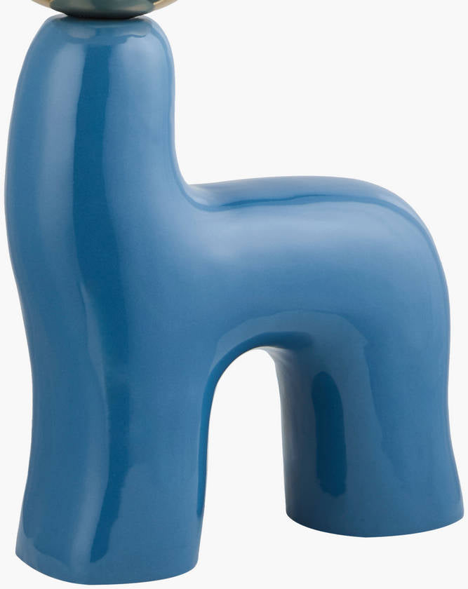 Leslee Cottage Blue Table Lamp