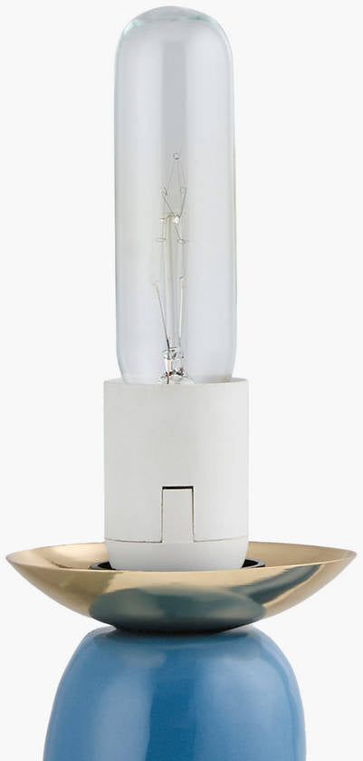 Leslee Cottage Blue Table Lamp