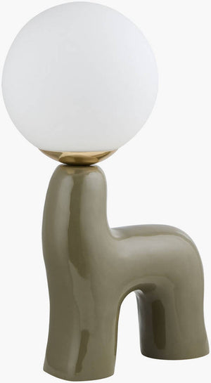 Leslee Cottage Gray Table Lamp