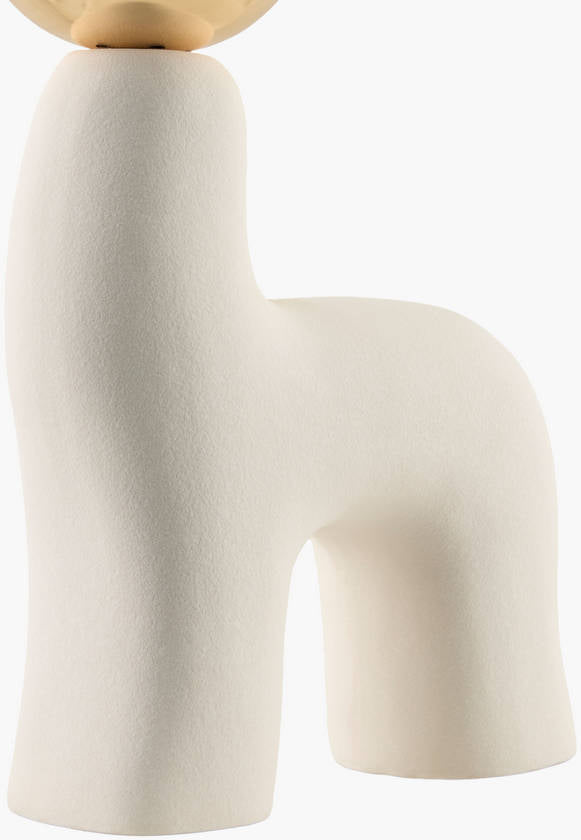 Leslee Cottage White Table Lamp