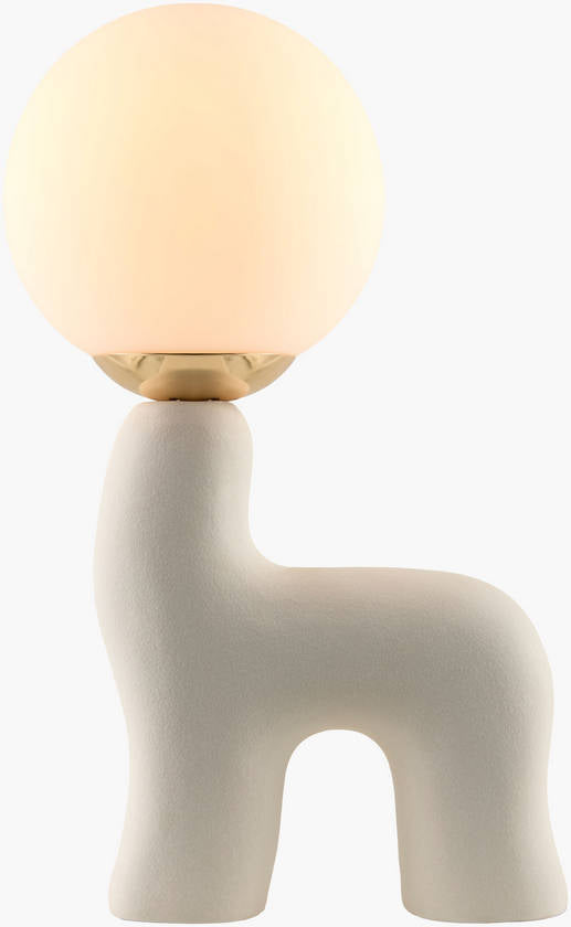 Leslee Cottage White Table Lamp