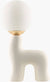 Leslee Cottage White Table Lamp