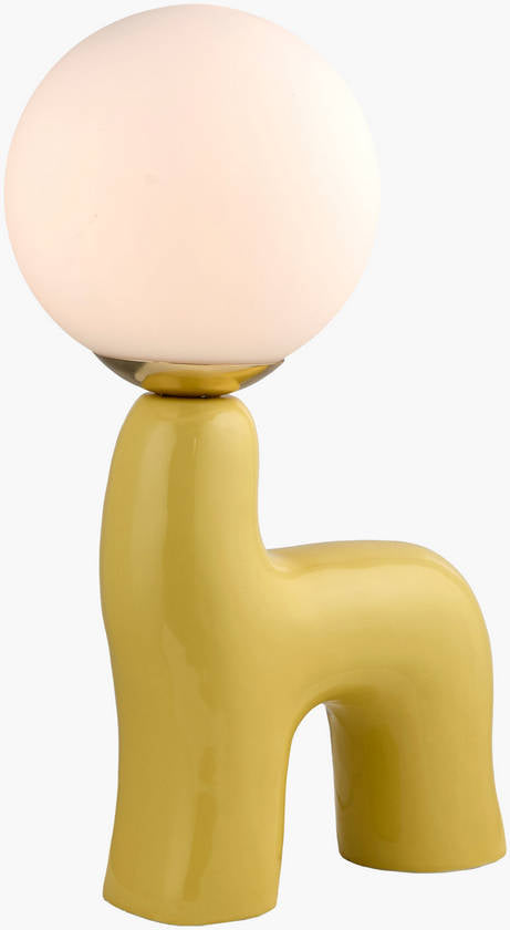 Leslee Cottage Yellow Table Lamp