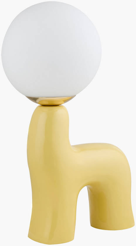 Leslee Cottage Yellow Table Lamp