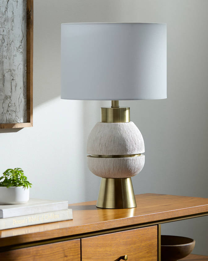 Tangie Traditional White Table Lamp