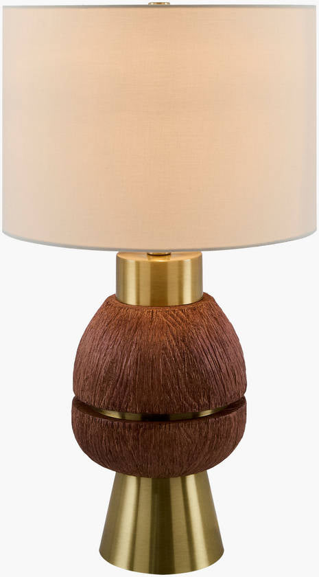 Tangie Traditional Dark Brown Table Lamp