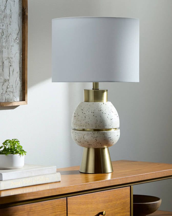 Tangie Traditional Metallic - Gold Table Lamp