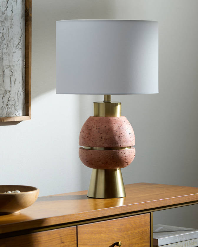 Tangie Traditional Blush Table Lamp