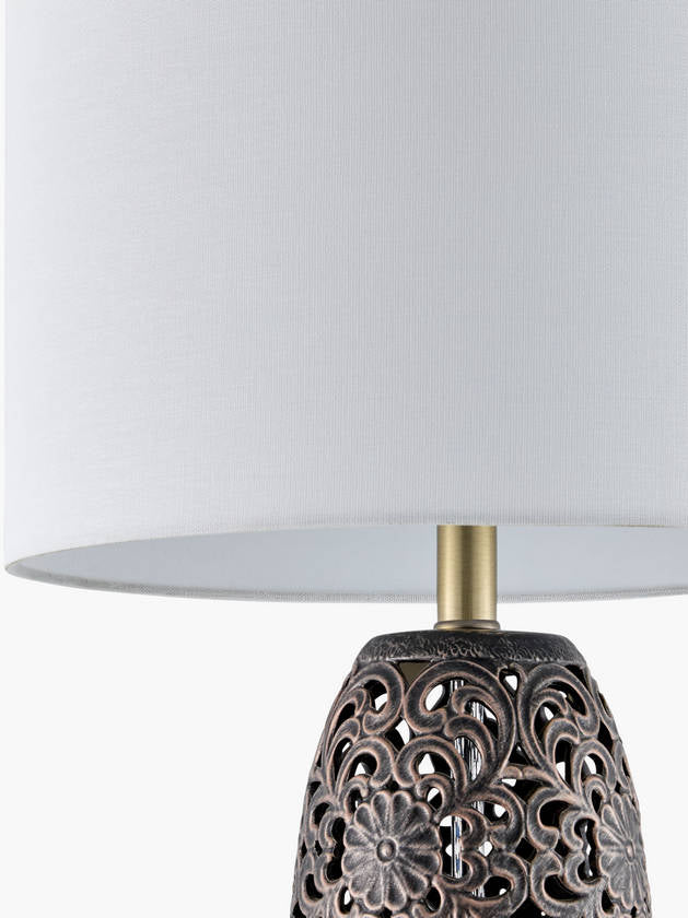 Olga Traditional Gray Table Lamp