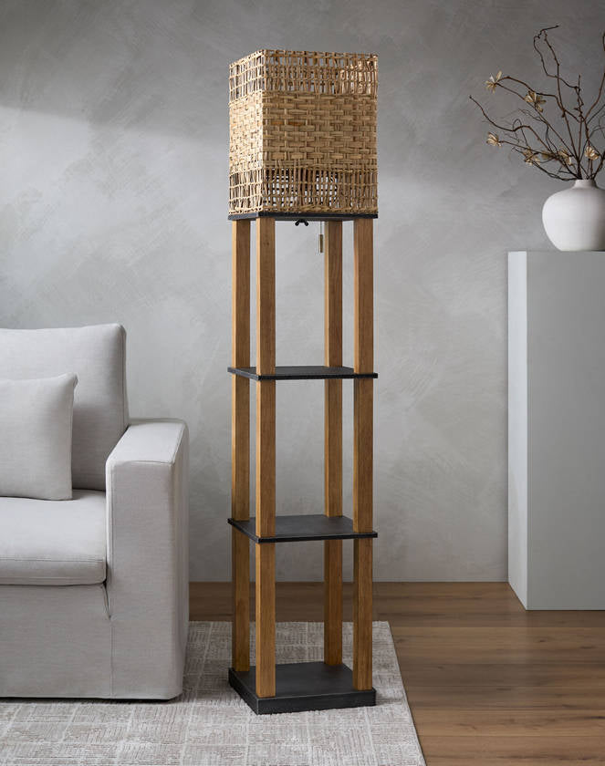 Kirkland Global Brown Floor Lamp