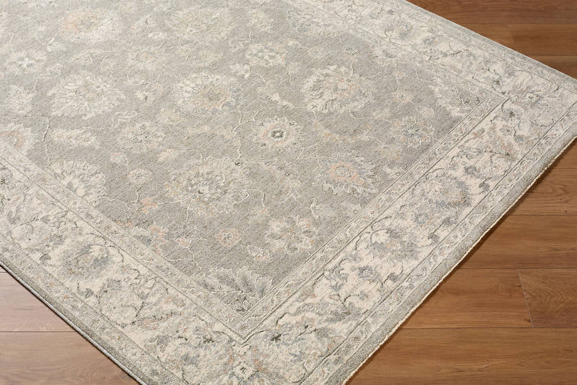 Georgena Traditional Light Slate Area Rug