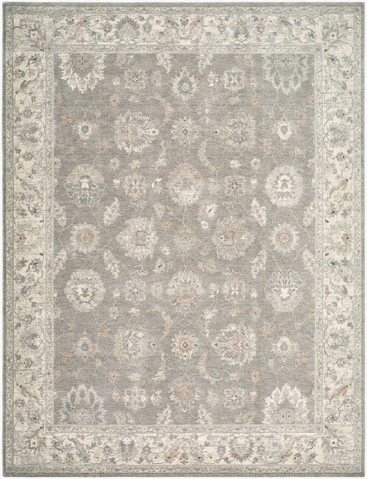 Georgena Traditional Light Slate Area Rug