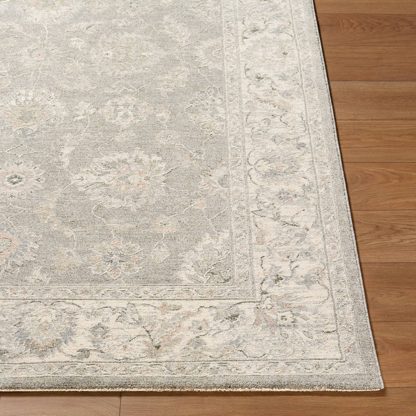 Georgena Traditional Light Slate Area Rug