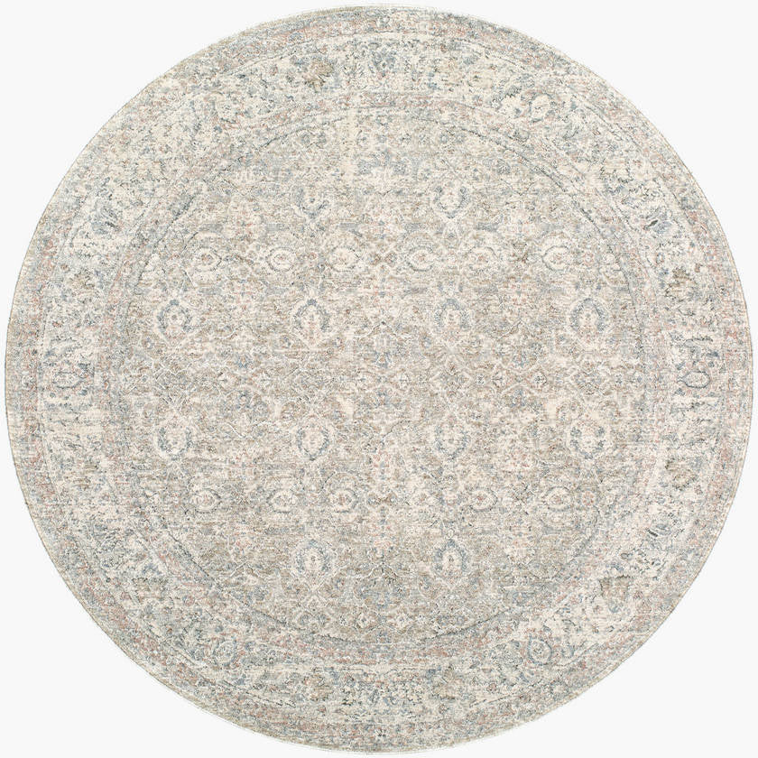 Deonta Traditional Light Slate Area Rug