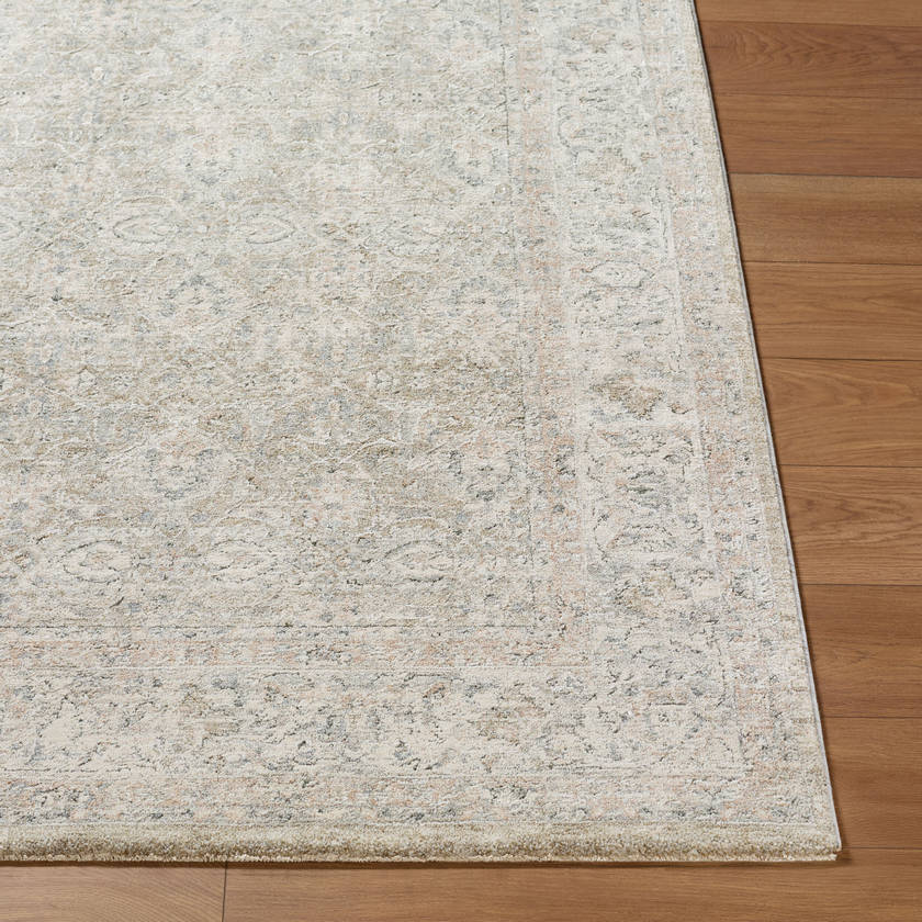 Deonta Traditional Light Slate Area Rug
