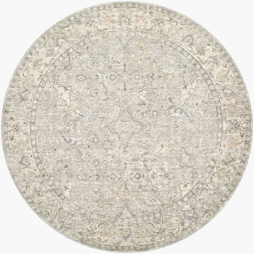 Eboni Traditional Light Slate Area Rug