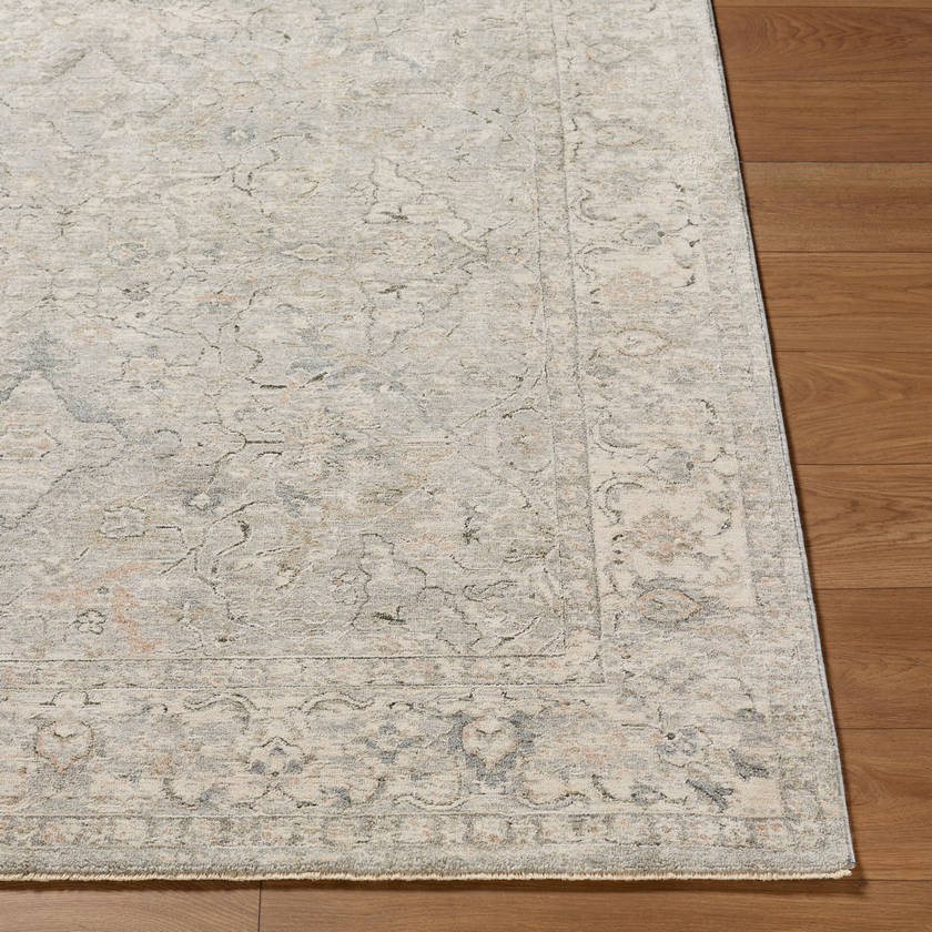 Eboni Traditional Light Slate Area Rug