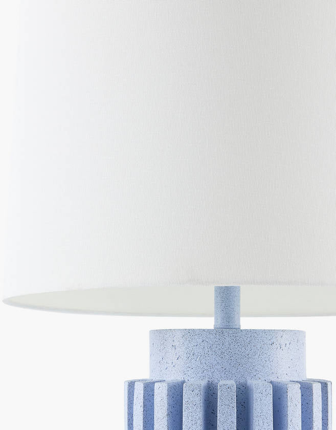 Katieann Rustic Blue Table Lamp