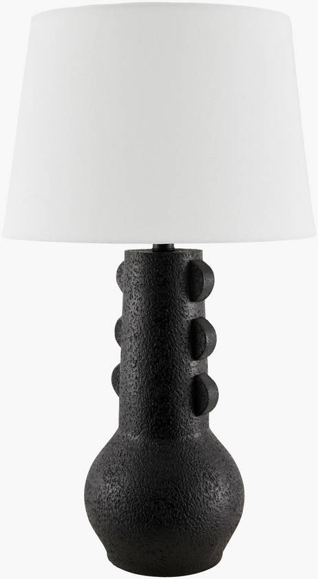 Kaven Rustic Black Table Lamp
