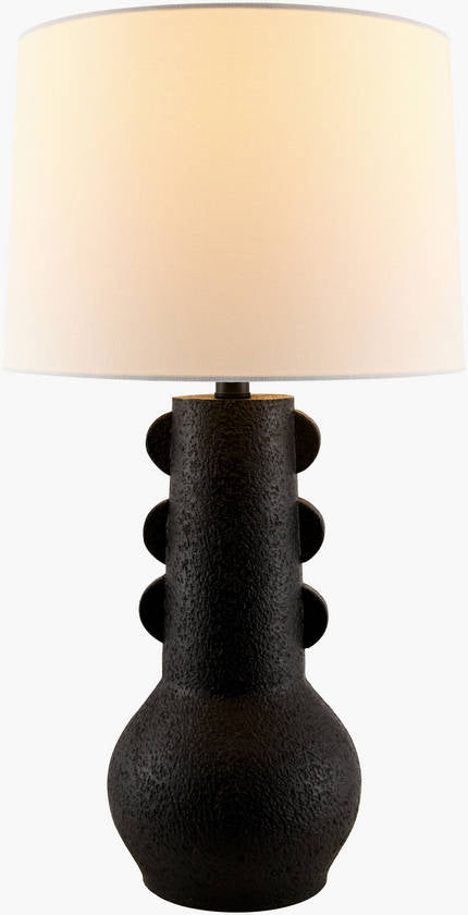 Kaven Rustic Black Table Lamp