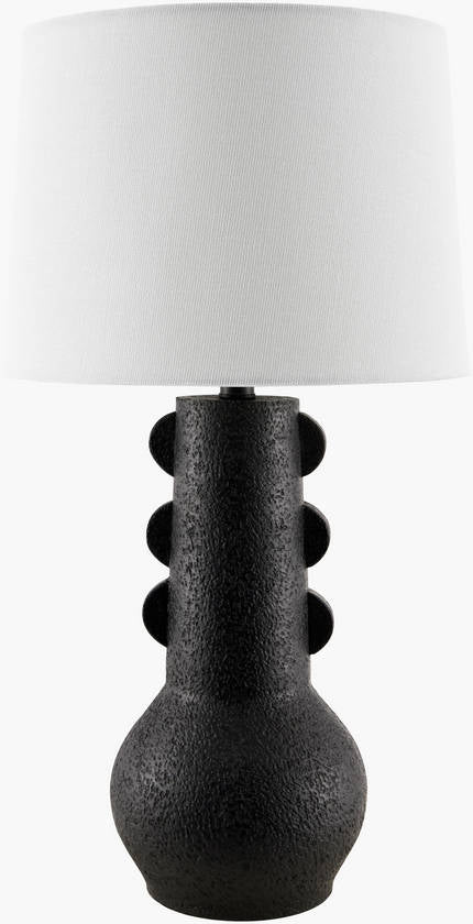 Kaven Rustic Black Table Lamp