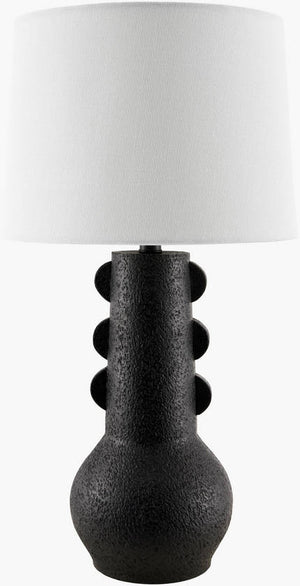 Kaven Rustic Black Table Lamp